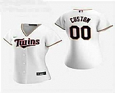 Women Customized Minnesota Twins 2020 White Home Nike Jersey